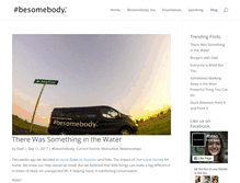 Tablet Screenshot of besomebodyblog.com